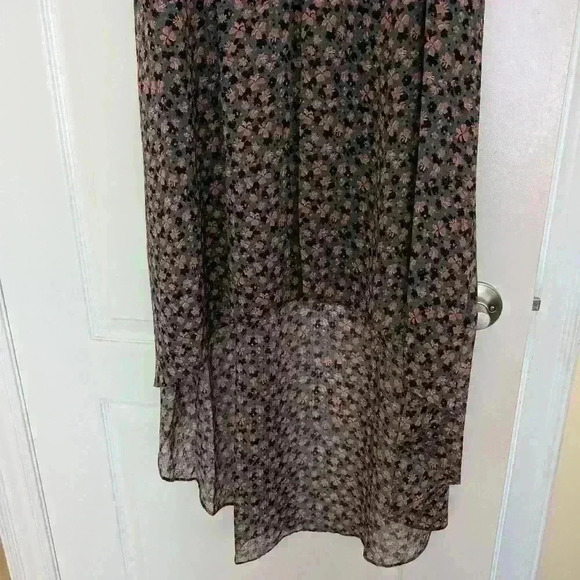 Pink purple floral 1 State dress from Melanie Lynn bnwt asymmetric hem line - Picture 6 of 13